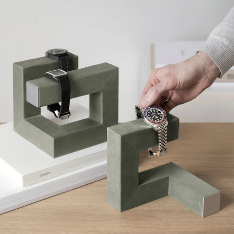 Hudson 1 Watch Stand - Sage / Grey
