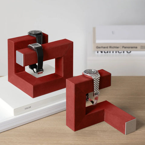 Charles Simon - Hudson 1 Watch Stand - Chrimson/Grey - Certified Horology