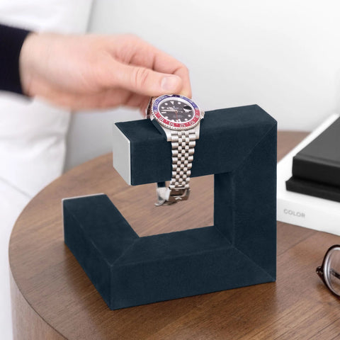 Charles Simon - Hudson 1 Watch Stand - Navy - Teal/Grey - Certified Horology